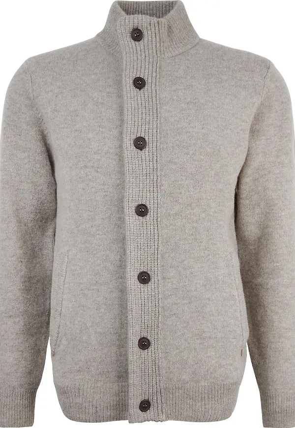 Barbour Men's Elbow-Patch Cardigan New Stone