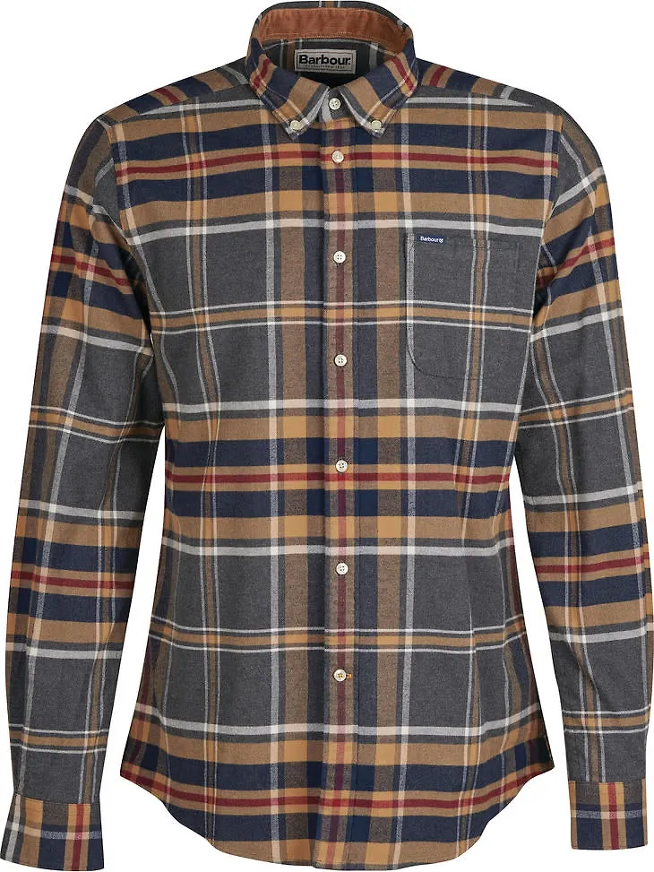 Barbour Men's Ronan Tailored Check Grey Marl