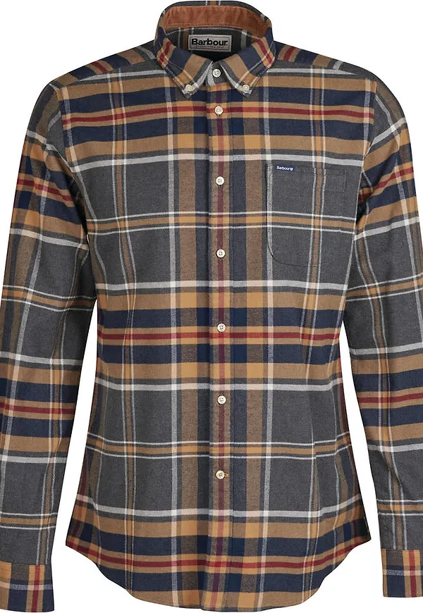 Barbour Men's Ronan Tailored Check Grey Marl