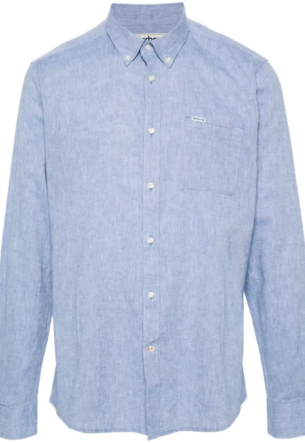 Barbour Nelson långärmad t-shirt - Blå