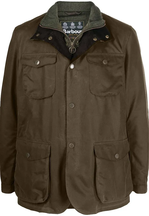 Barbour Ogston vaxad jacka - Grön