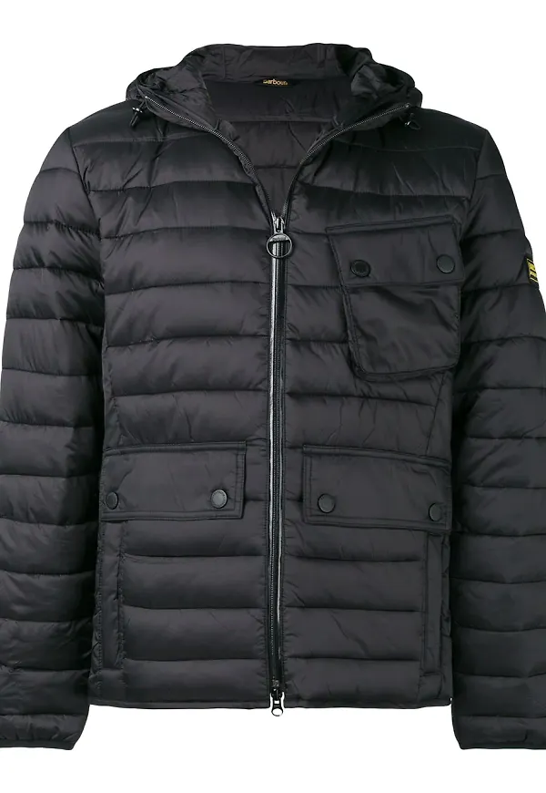 Barbour Ouston quiltad jacka - Svart