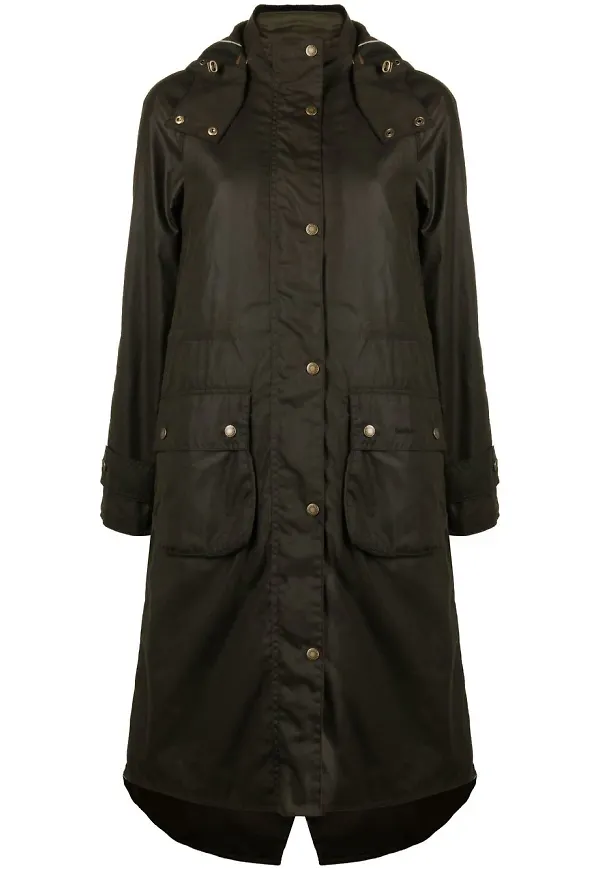 Barbour parkas med huva - OL71 BROWN