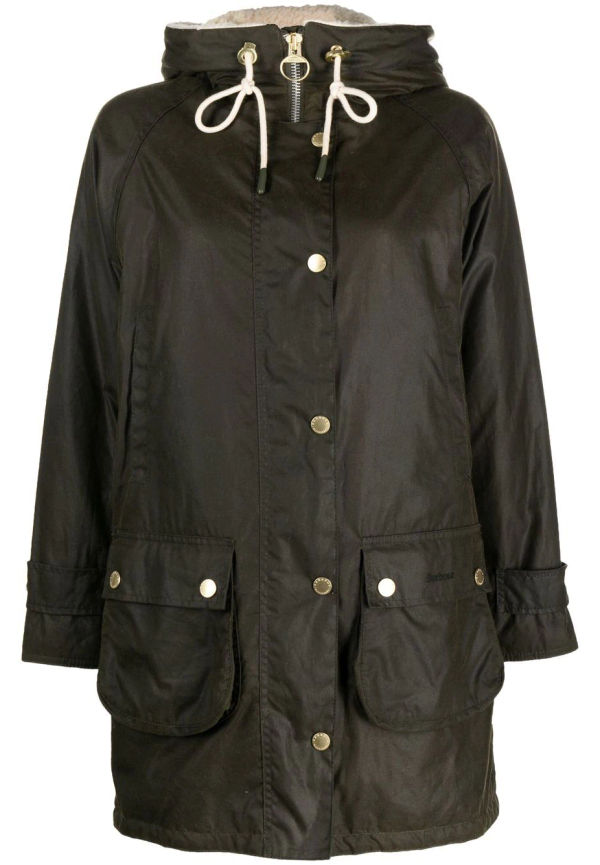 Barbour parkas med vaxad yta - Grön