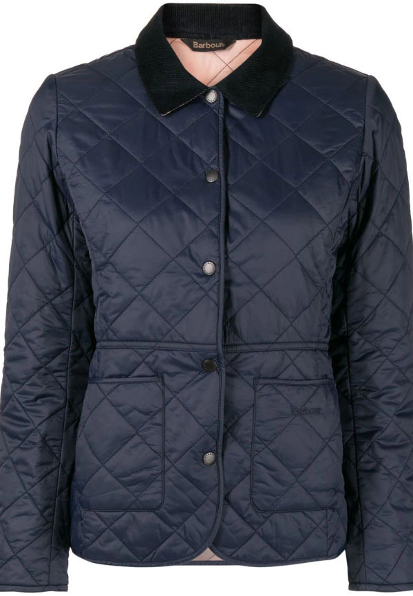 Barbour quiltad bomberjacka - Blå
