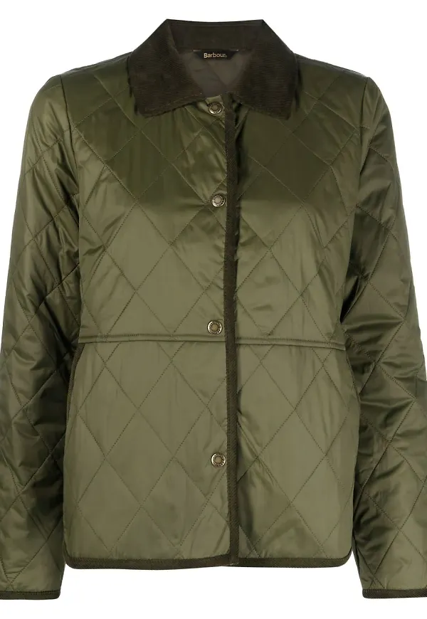Barbour quiltad fältjacka - Grön