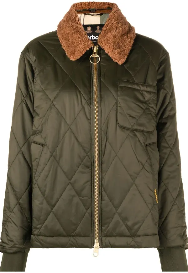 Barbour quiltad fältjacka - Grön