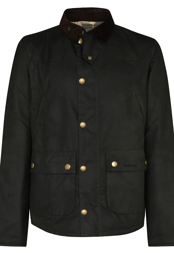 Barbour Reelin vaxjacka - Svart