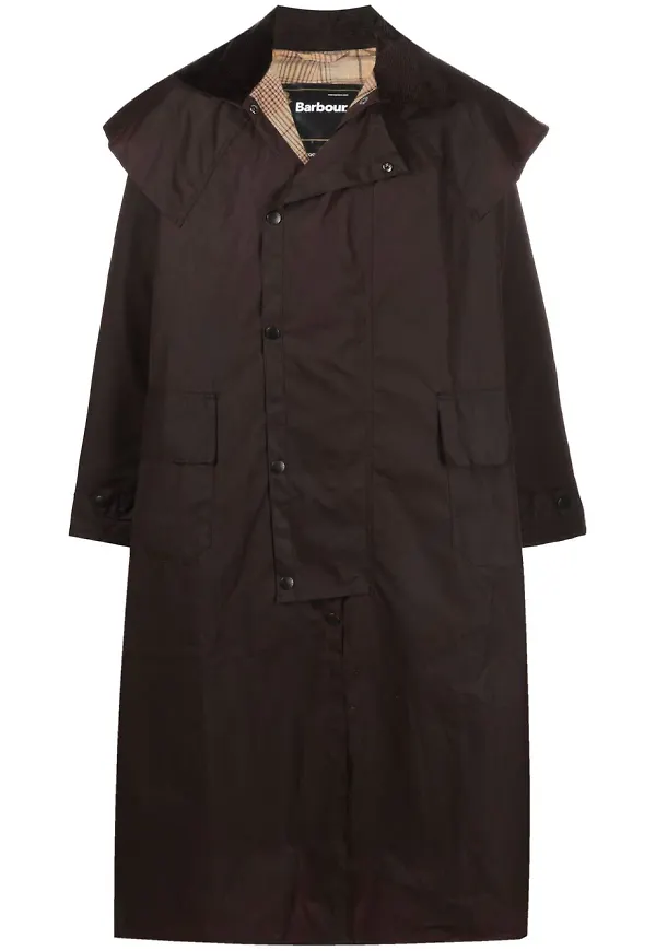 Barbour regnkappa med stormskydd - Brun