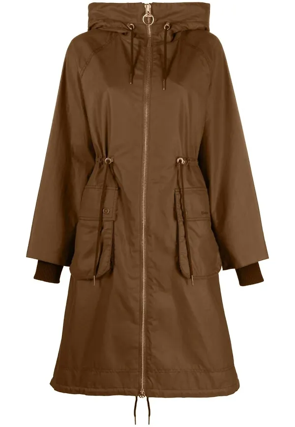 Barbour regnrock med huva - Brun