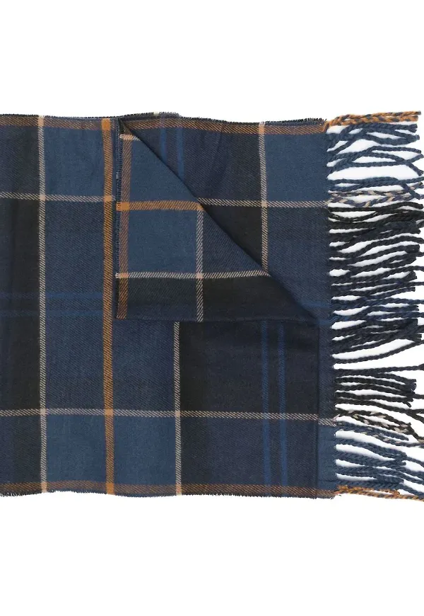 Barbour rutig halsduk - Blå