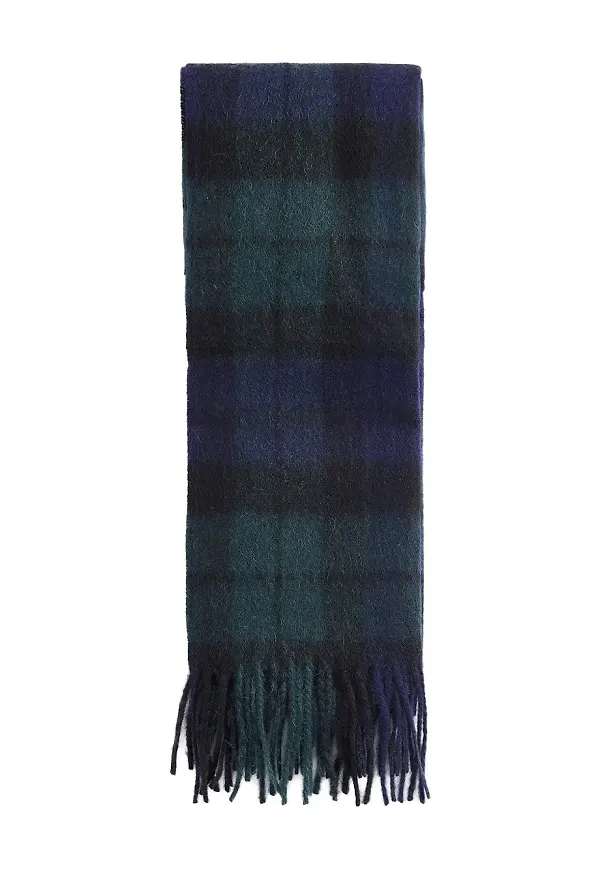 Barbour rutig sjal - Blå
