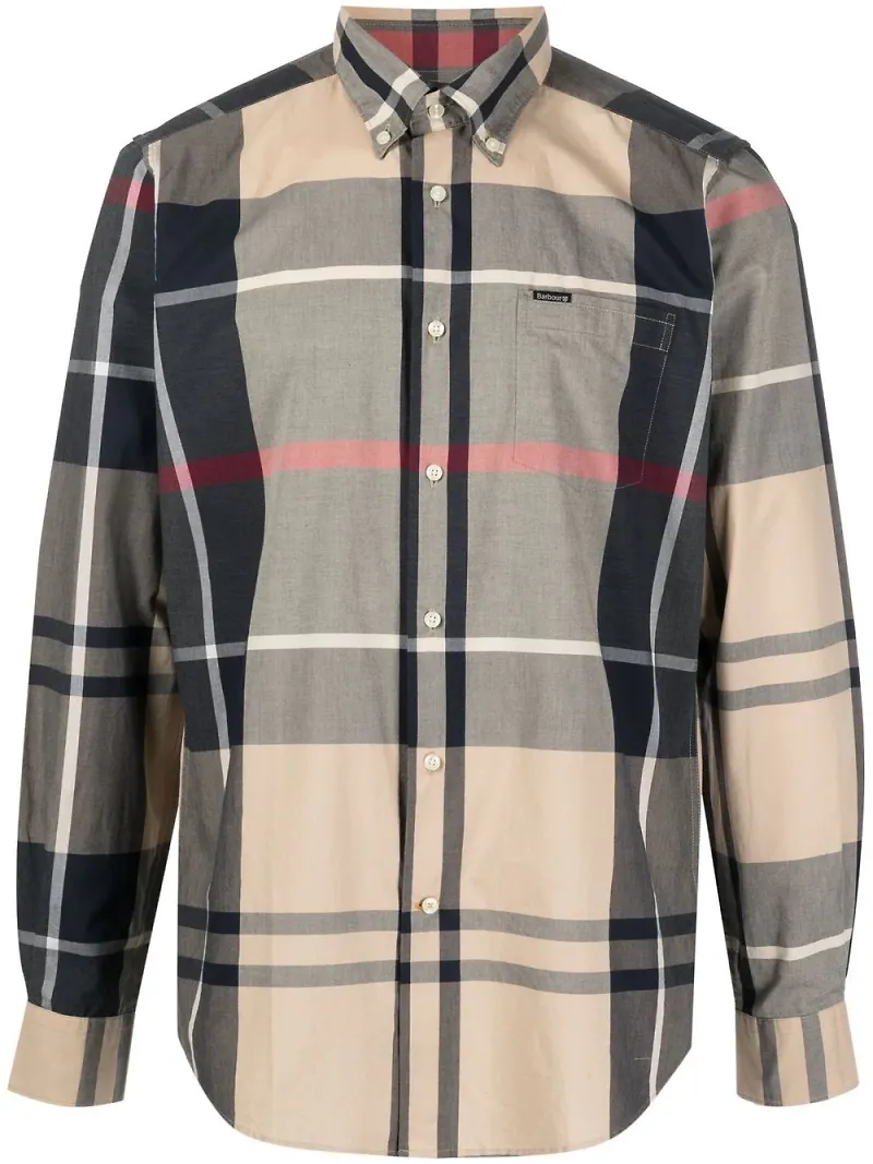 Barbour rutig skjorta - Brun