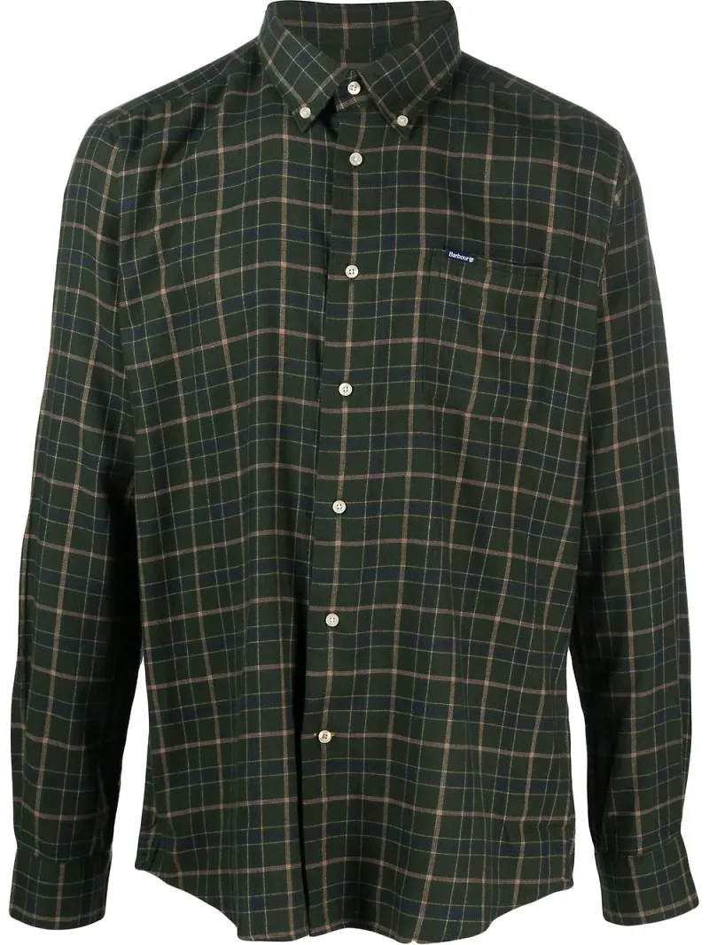 Barbour rutig skjorta - Grön