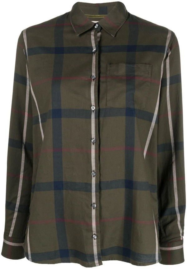 Barbour rutig skjorta - Grön