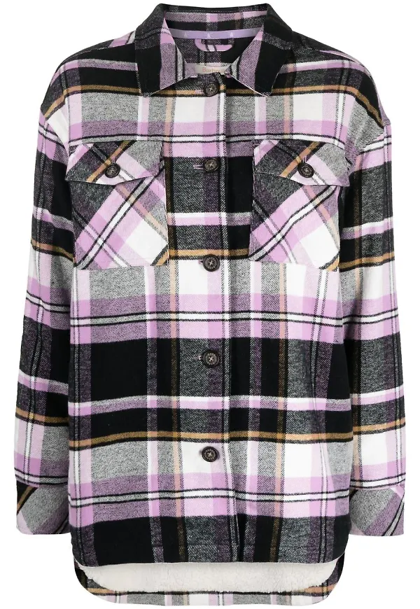Barbour rutig skjortjacka - Lila