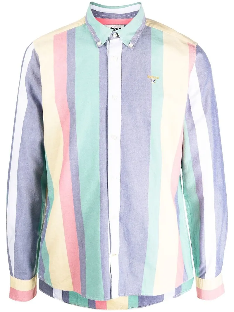 Barbour skjorta med färgblock - Blå