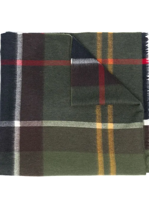 Barbour skotskrutig halsduk - Grön