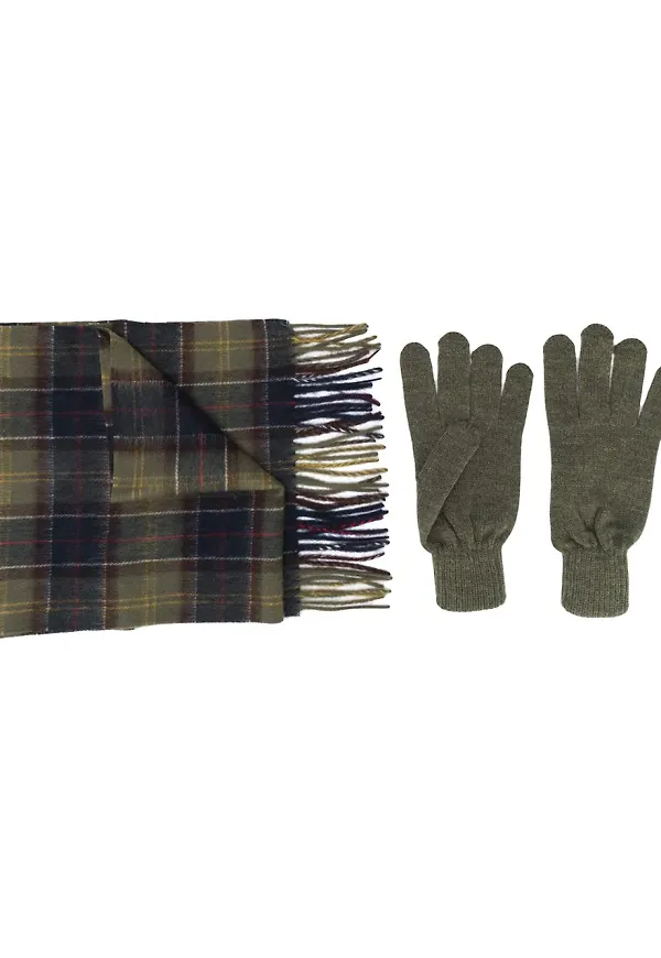 Barbour skotskrutig halsduk - Grön