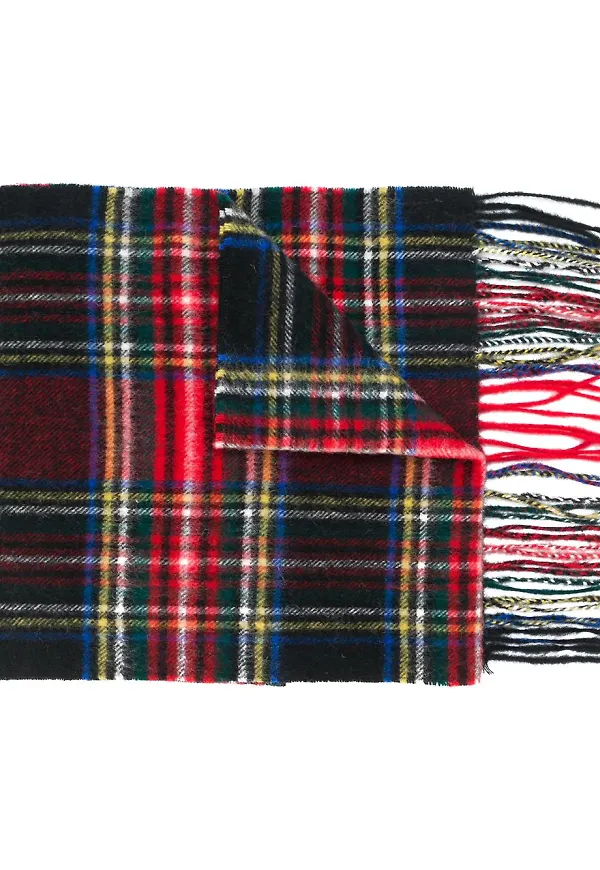Barbour skotskrutig halsduk - Svart