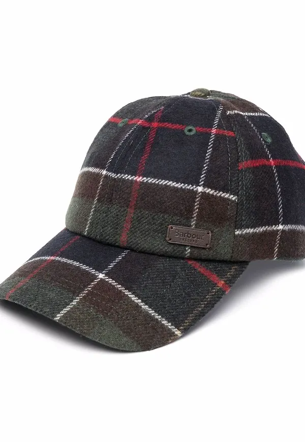 Barbour skotskrutig keps - Grön