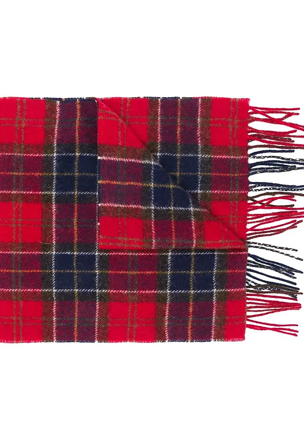 Barbour skotskrutig sjal - Röd