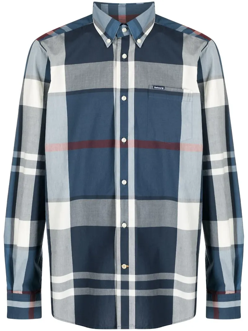 Barbour skotskrutig skjorta - Blå