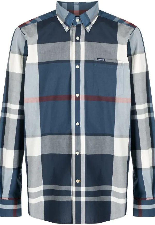 Barbour skotskrutig skjorta - Blå