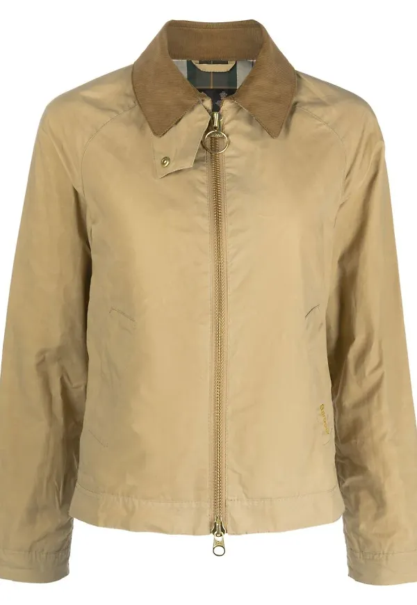 Barbour smokingkavaj med kontrastkrage - Neutral