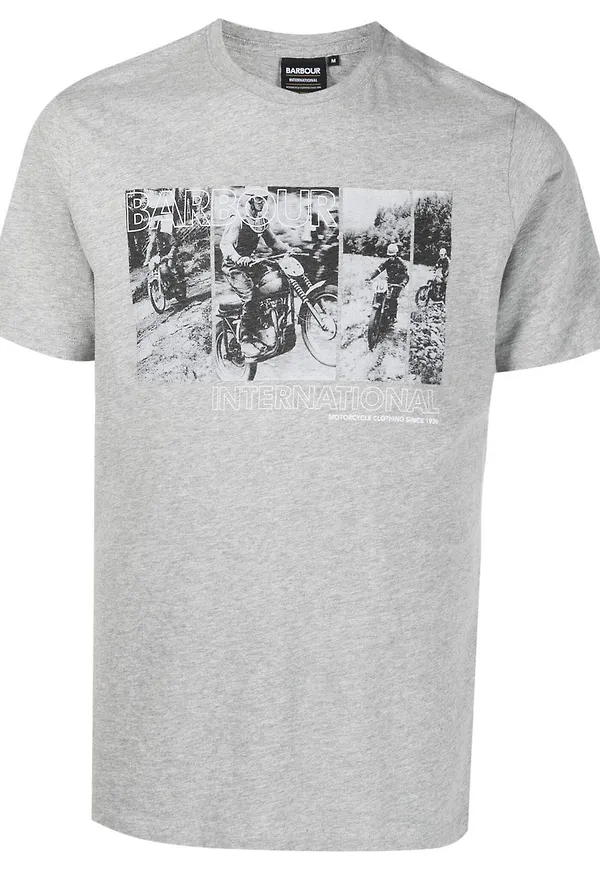 Barbour t-shirt med grafiskt tryck - Grå