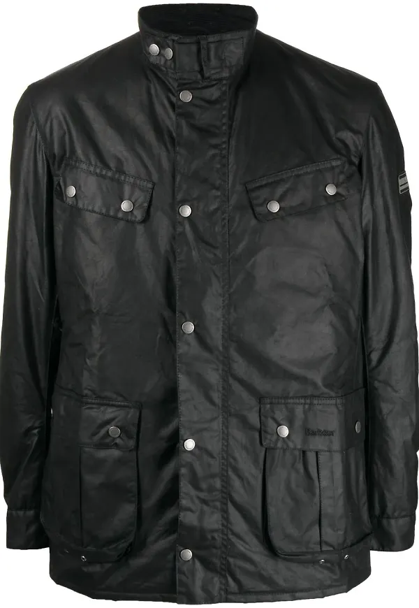 Barbour Tourer Duke vaxjacka - Svart