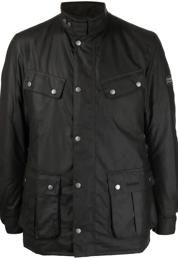 Barbour Tourer Duke vaxjacka - Svart