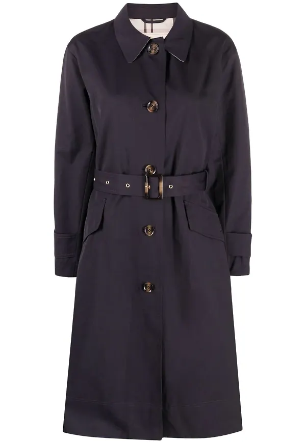 Barbour trenchcoat med bälte - Blå