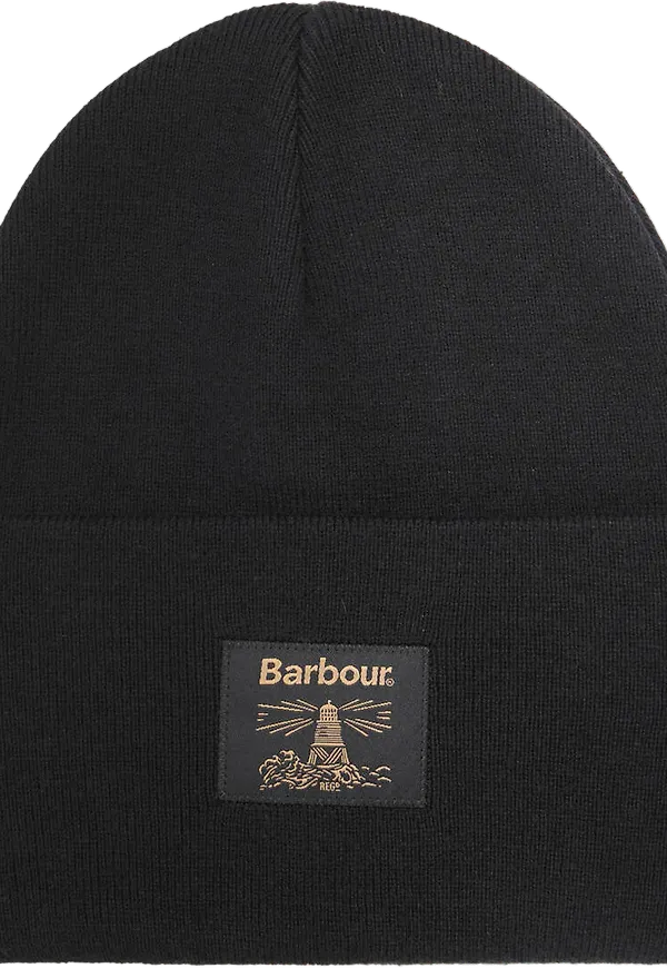 Barbour Unisex Harton Beanie Black