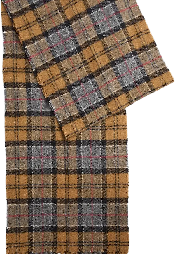 Barbour Unisex Tartan Lambswool Scarf Dk Dress Tartan