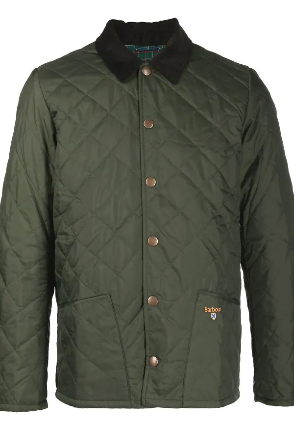 Barbour vadderad quiltad jacka - Grön