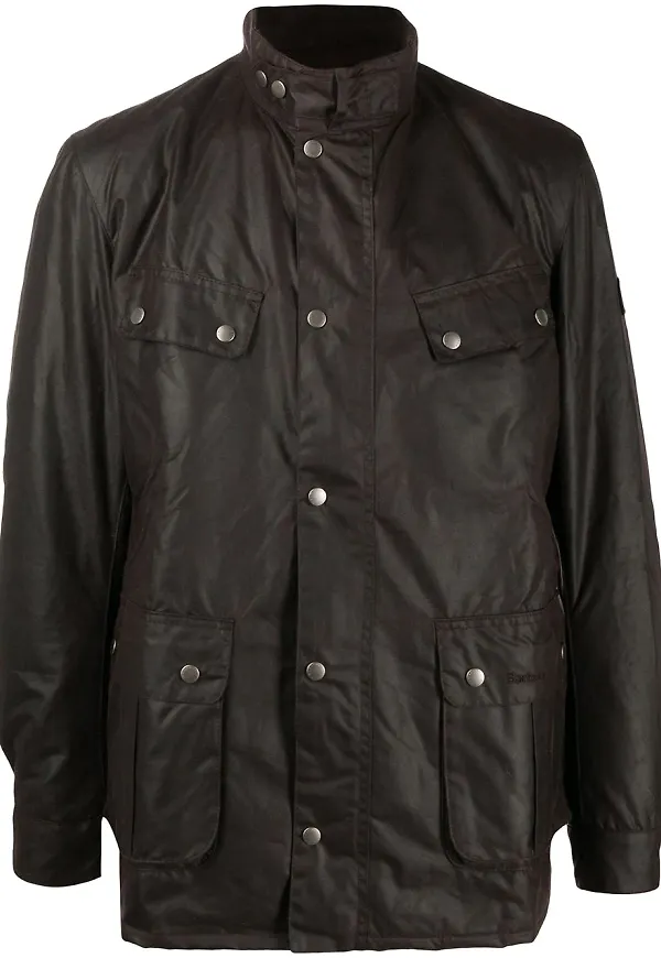 Barbour vaxad jacka - Brun