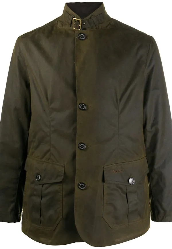 Barbour vaxad jacka - Grön