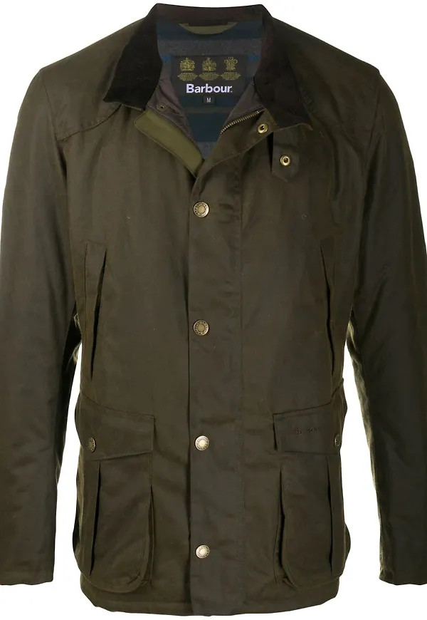 Barbour vaxad jacka - Grön