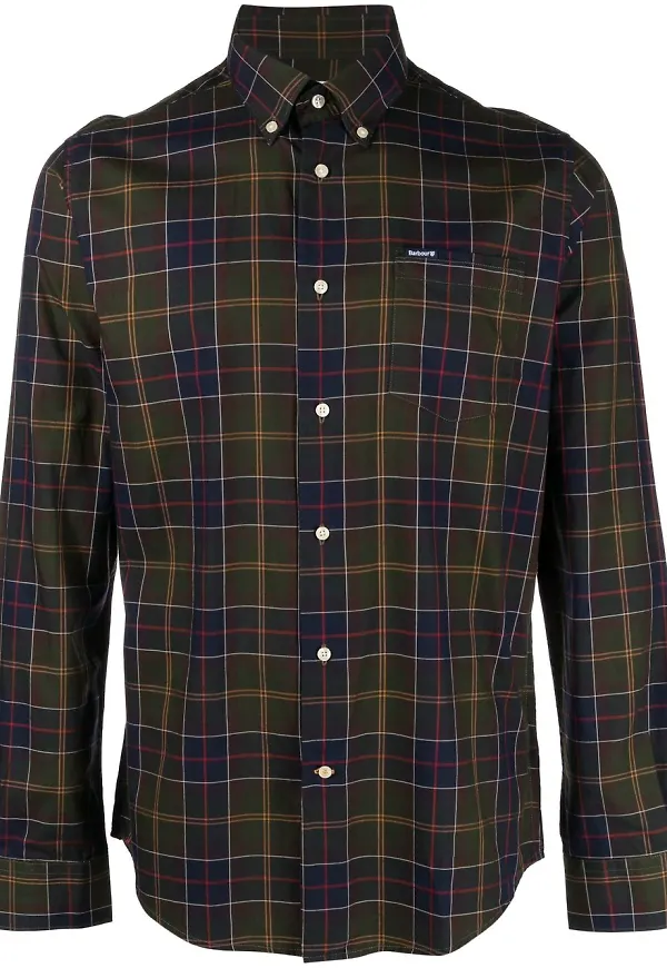 Barbour Wetheram rutig skjorta - Grön