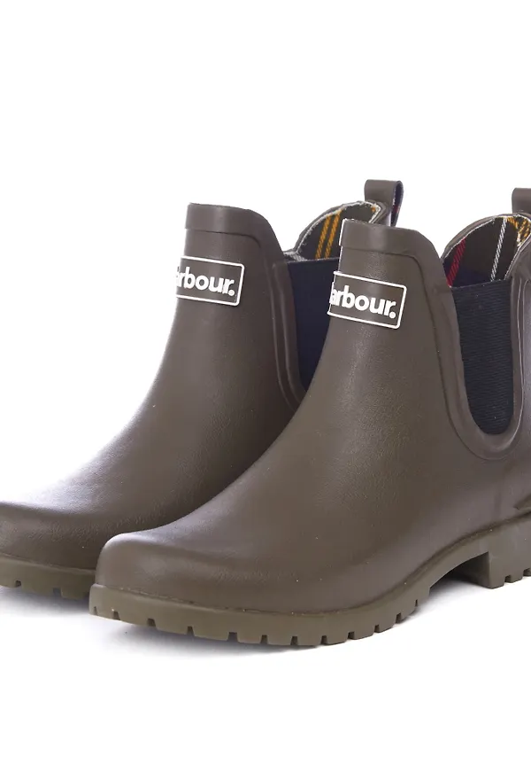Barbour Women's Wilton Rubber Boot Olive