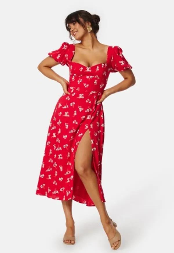 Bardot Gillian midi dress Red 38(UK10)