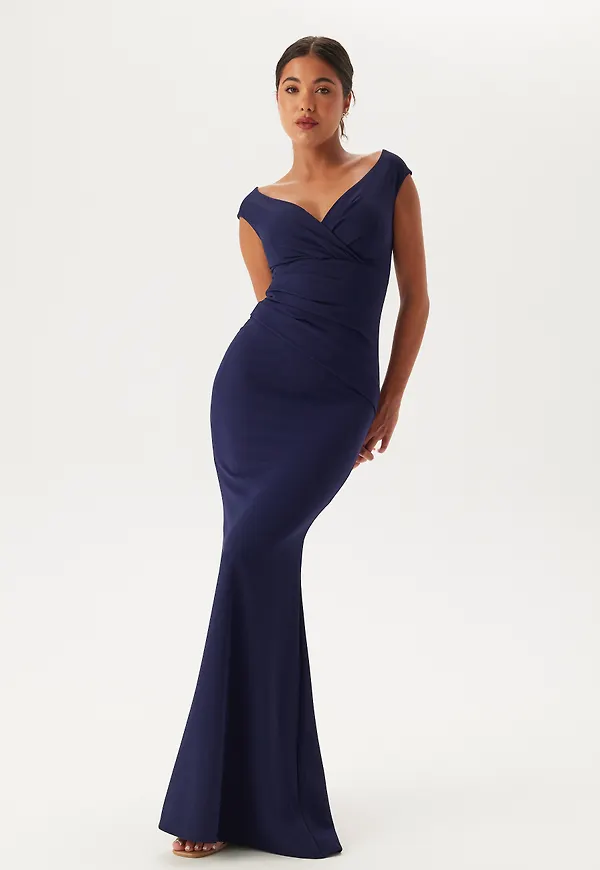Bardot Pleat Maxi Dress