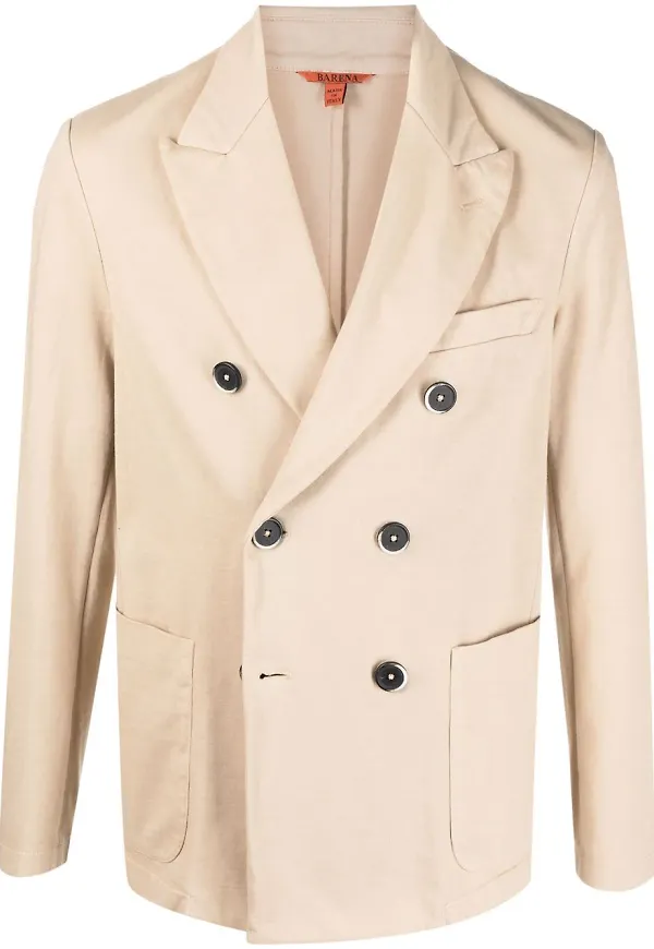 Barena dubbelknäppt blazer - Neutral