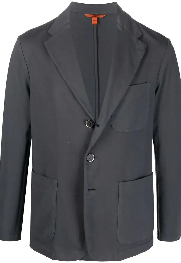 Barena enkelknäppt blazer - Grå