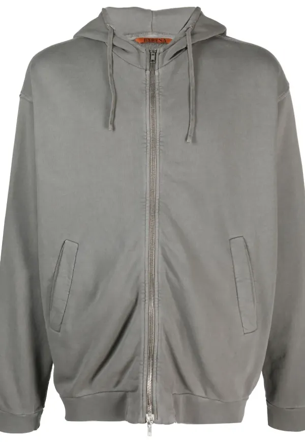 Barena hoodie med dragkedja - Grå