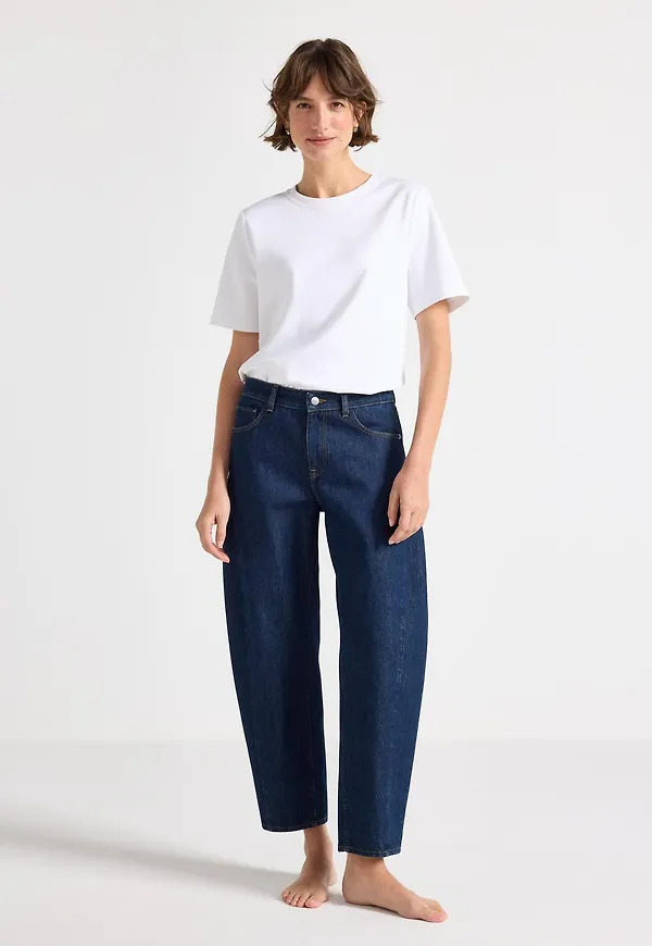 BARREL jeans med ankellängd