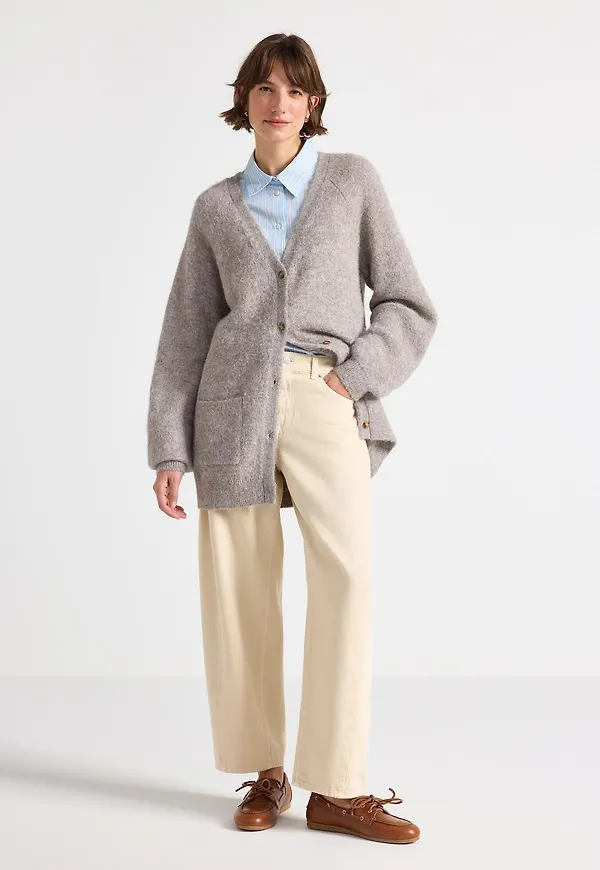 BARREL jeans med ankellängd