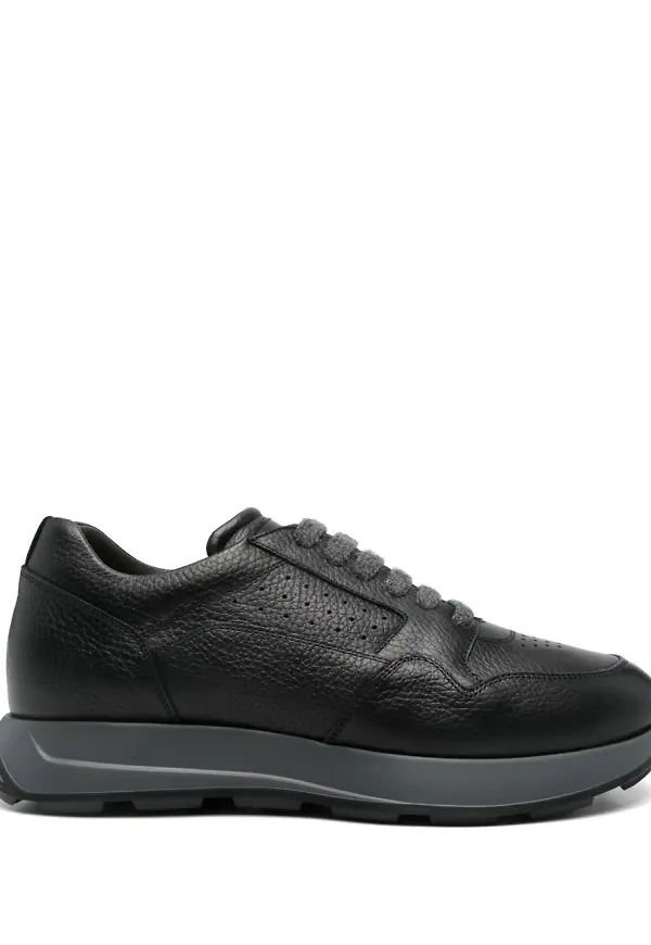 Barrett lädersneakers - Svart