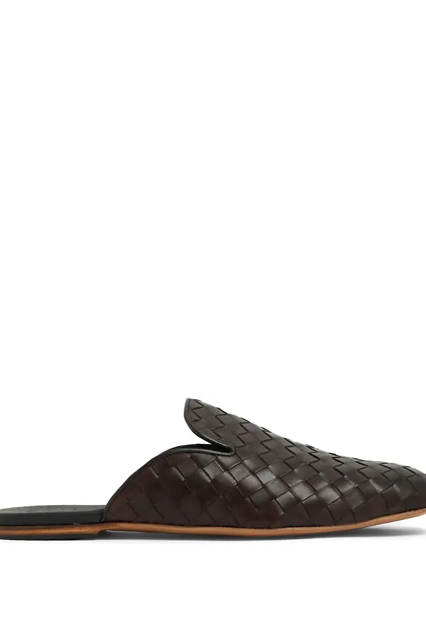 Barrett vävda läderloafers - Brun